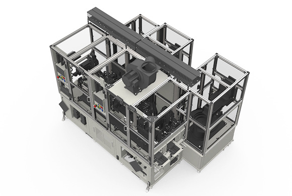インシュレータ・Z端子組付機 上面/前面/右側面