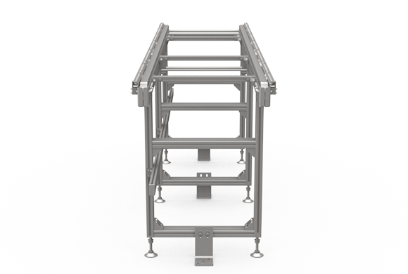 Stock conveyor for clean room (wide) Rear